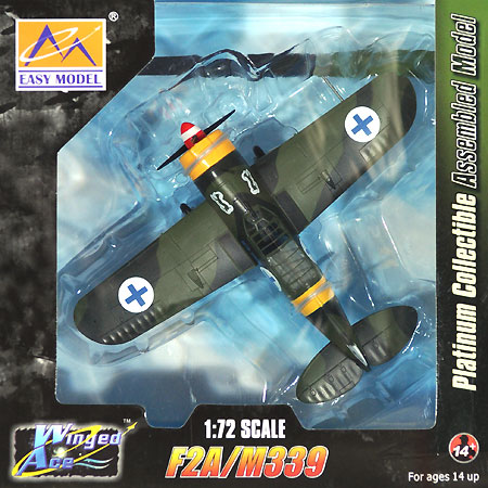 F2A バッファロー フィンランド空軍 BW-378 1941年後期 完成品 (イージーモデル 1/72 ウイングド エース （Winged Ace） No.36383) 商品画像