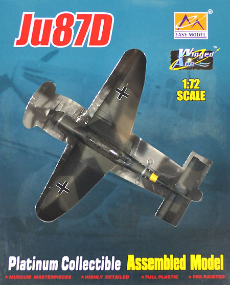 Ju87D-1 スツーカ 第3急降下爆撃航空団 1943年 完成品 (イージーモデル 1/72 ウイングド エース （Winged Ace） No.36386) 商品画像
