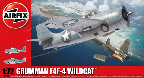 グラマン F4F-4 ワイルドキャット プラモデル (エアフィックス 1/72 ミリタリーエアクラフト No.A02070) 商品画像