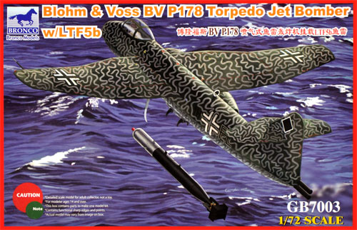 ブロームウントフォス Bv P178 w/LTF5b 航空魚雷 プラモデル (ブロンコモデル 1/72 エアクラフト プラモデル No.GB7003) 商品画像