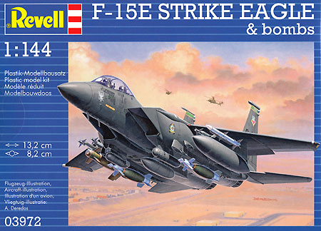 F-15E ストライクイーグル (爆弾付) プラモデル (レベル 1/144 飛行機 No.03972) 商品画像