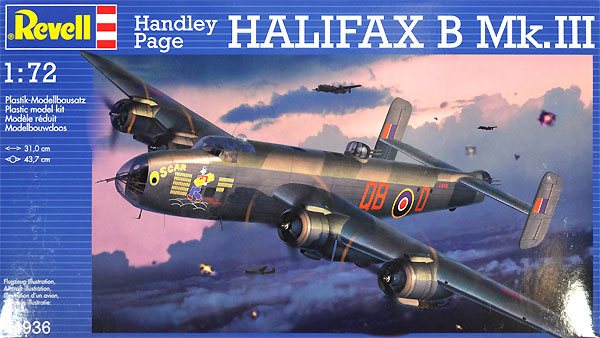 ハンドレページ ハリファックス B Mk.3 プラモデル (レベル 1/72 飛行機 No.04936) 商品画像