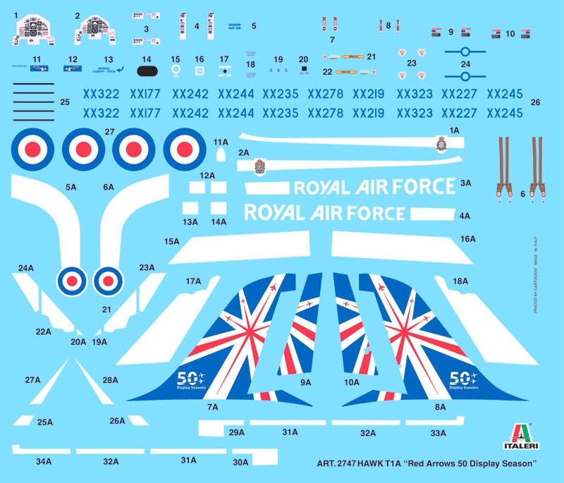 ホーク T1A  レッドアローズ 50周年記念 プラモデル (イタレリ 1/48 飛行機シリーズ No.2747) 商品画像_2