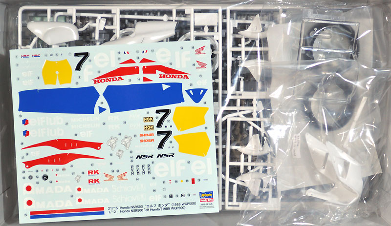 ホンダ NSR500 エルフ ホンダ (1989 WGP500) プラモデル (ハセガワ 1/12 バイク 限定生産 No.21715) 商品画像_1