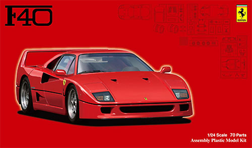 フェラーリ F40 プラモデル (フジミ 1/24 リアルスポーツカー シリーズ No.103) 商品画像