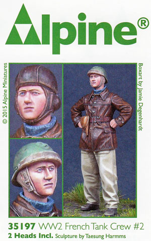 WW2 フランス戦車兵 #2 レジン (アルパイン 1/35 フィギュア No.AM35197) 商品画像