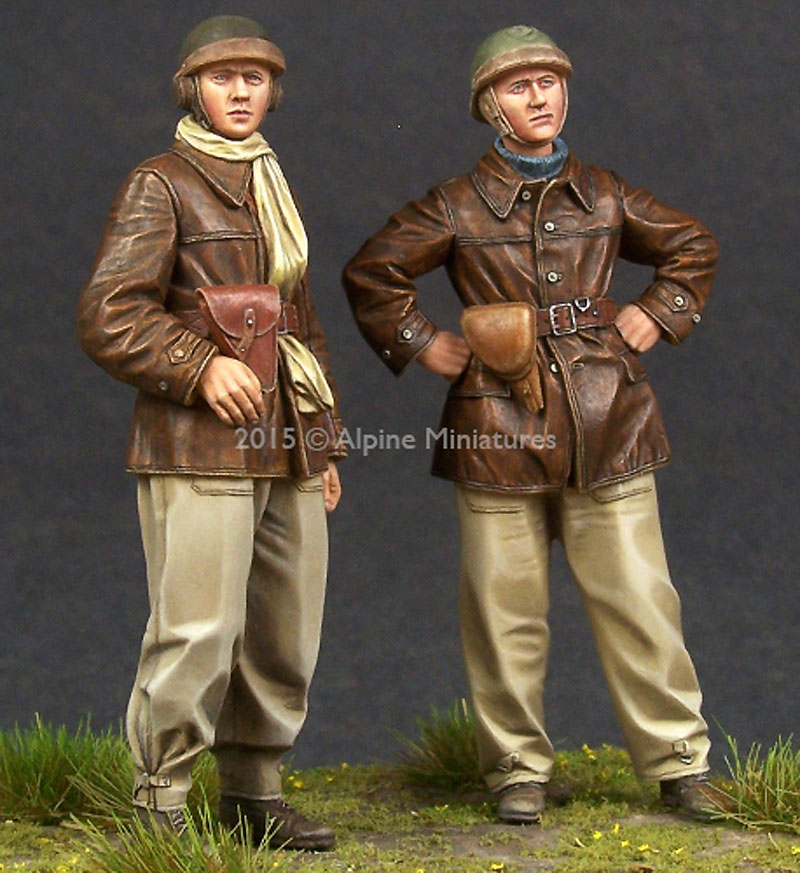 WW2 フランス戦車兵 (2体セット) レジン (アルパイン 1/35 フィギュア No.AM35198) 商品画像_4