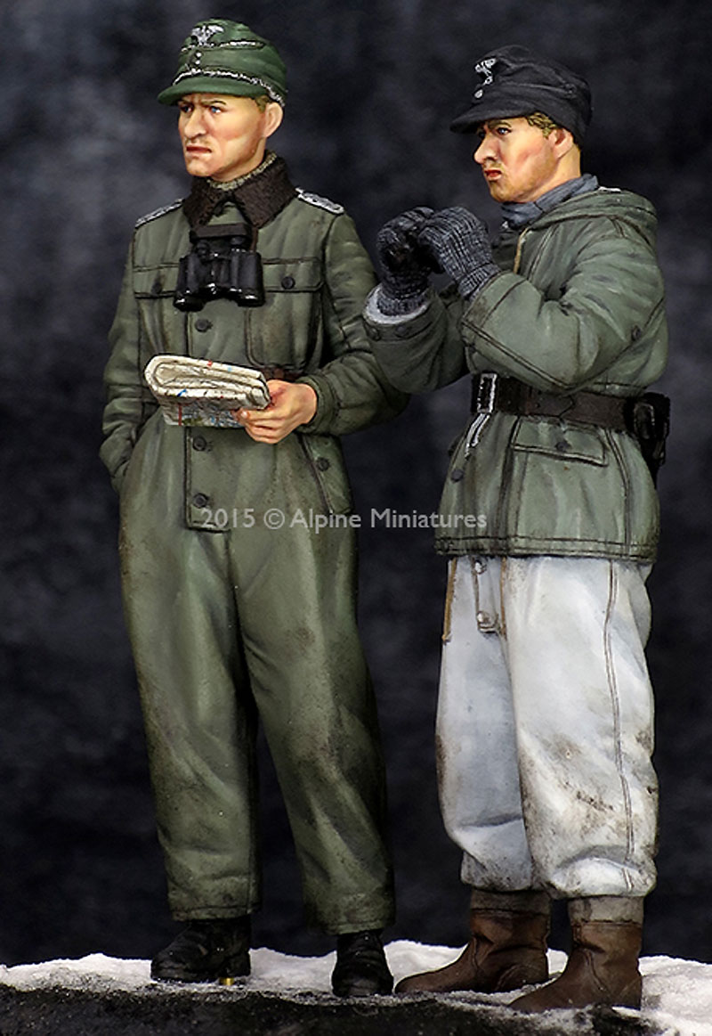ヨアヒム・パイパー & 下士官 ハリコフの戦い (2体セット) レジン (アルパイン 1/35 フィギュア No.AM35201) 商品画像_3