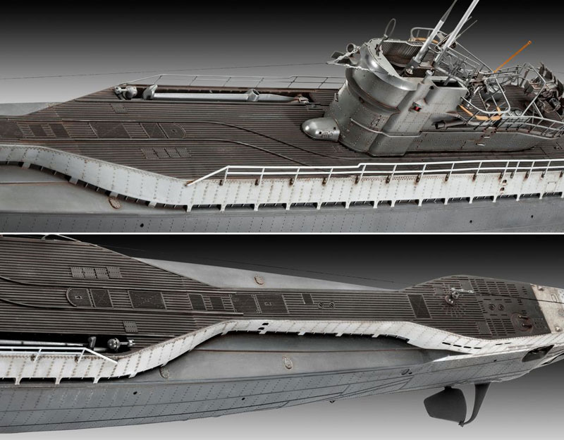 ドイツ Uボート Type9C/40 (U190) プラモデル (レベル 1/72 艦船モデル No.05133) 商品画像_3