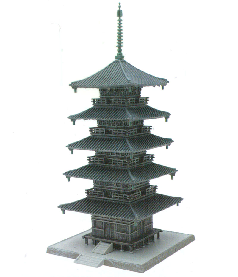 お寺 C3 五重塔 プラモデル (トミーテック 建物コレクション （ジオコレ） No.030-3) 商品画像_1