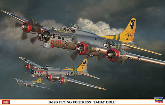 B-17G フライングフォートレス Dデイドール プラモデル (ハセガワ 1/72 飛行機 限定生産 No.02170) 商品画像