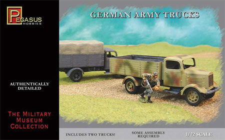 ドイツ陸軍 トラック プラモデル (ペガサスホビー 1/72 ミリタリーミュージアム No.7610) 商品画像