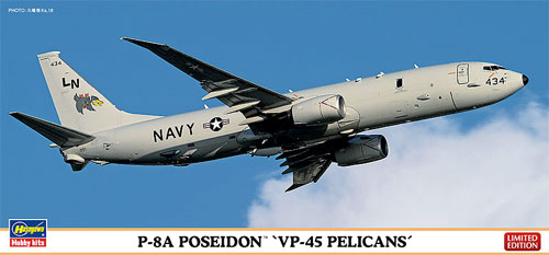 P-8A ポセイドン VP-45 ペリカンズ プラモデル (ハセガワ 1/200 飛行機 限定生産 No.10814) 商品画像