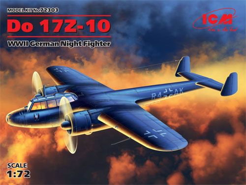 ドルニエ Do17Z-10 夜間戦闘機 プラモデル (ICM 1/72 エアクラフト プラモデル No.72303) 商品画像