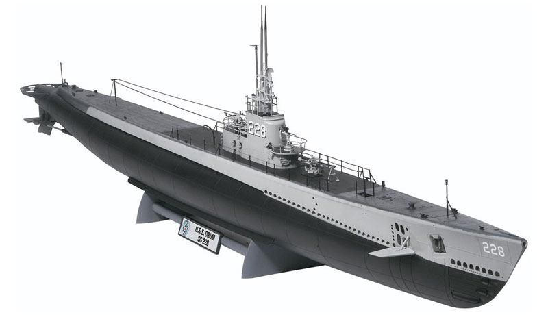 ガトー級潜水艦 プラモデル (レベル 1/72 艦船モデル No.85-0394) 商品画像_3
