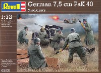 Revell 1/72　ミリタリー ドイツ 7.5cm Pak40 w/クルー