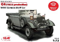 ICM 1/72 ミリタリービークル ドイツ G4 スタッフカー (1935年型)