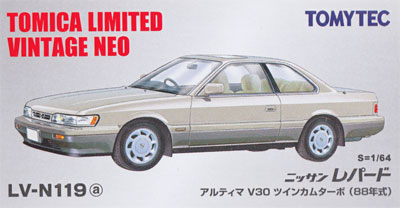 ニッサン レパード アルティマ V30 ツインカムターボ (88年式) (ベージュ) ミニカー (トミーテック トミカリミテッド ヴィンテージ ネオ No.LV-N119a) 商品画像