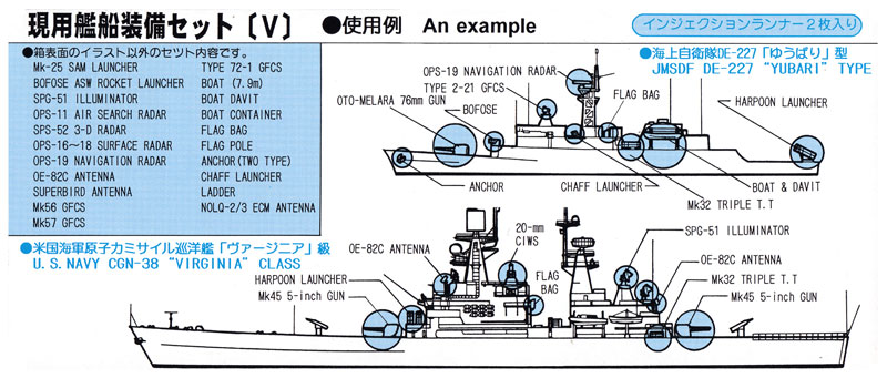 現用艦船装備セット 5 (追加パーツ入 限定版) プラモデル (ピットロード スカイウェーブ E シリーズ No.E-001SP) 商品画像_2