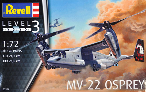 MV-22 オスプレイ プラモデル (Revell 1/72 飛行機 No.03964) 商品画像