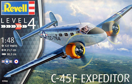 C-45F エクスペディター プラモデル (レベル 1/48 飛行機モデル No.03966) 商品画像