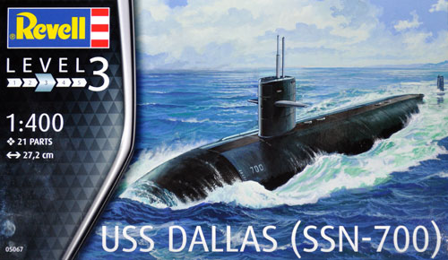 USS ダラス (SSN-700) プラモデル (レベル Ships（艦船関係モデル） No.05067) 商品画像
