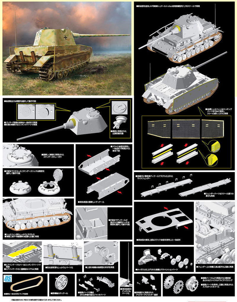 ドイツ 4号戦車 シュマールトゥルム砲塔搭載型 プラモデル (ドラゴン 1/35 39-45 Series No.6824) 商品画像_2