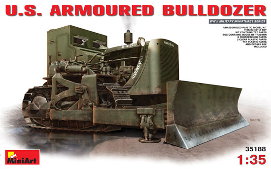 アメリカ 装甲ブルドーザー プラモデル (ミニアート 1/35 WW2 ミリタリーミニチュア No.35188) 商品画像