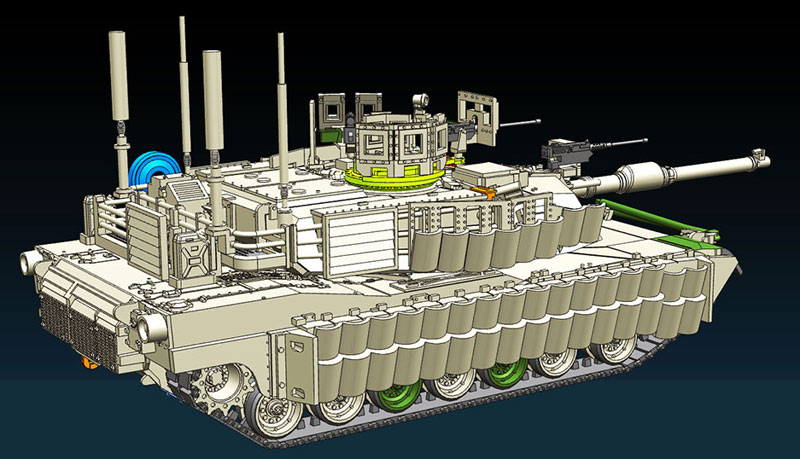 M1A2SEP エイブラムス TUSK2 プラモデル (タイガーモデル 1/72 AFV No.9601) 商品画像_3