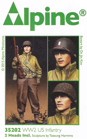 WW2 アメリカ軍 歩兵 (防寒ジャケット) レジン (アルパイン 1/35 フィギュア No.AM35202) 商品画像