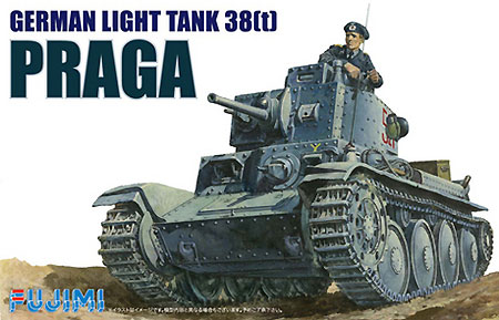 ドイツ陸軍 38t軽戦車 プラガ プラモデル (フジミ 1/76 ワールドアーマーシリーズ No.WA-004) 商品画像