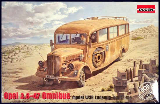 オペル 3.6-47 オムニバス モデルW39 ルードビック工場製 後期型 プラモデル (ローデン 1/35 AFV MODEL KIT No.808) 商品画像