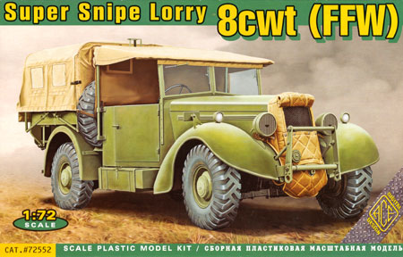 スーパースナイプ 8cwt (FFW) 小型トラック プラモデル (エース 1/72 ミリタリー No.72552) 商品画像