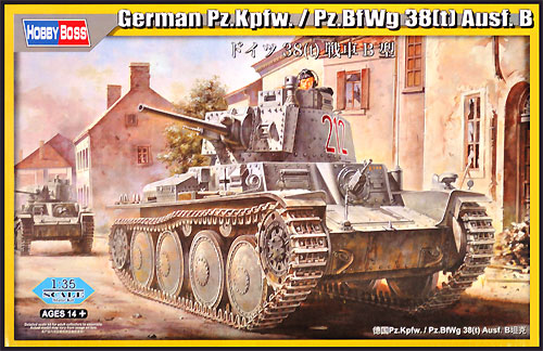 ドイツ 38(t)戦車 B型 プラモデル (ホビーボス 1/35 ファイティングビークル シリーズ No.80138) 商品画像