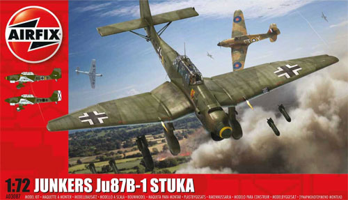 ユンカース Ju87B-1 スツーカ プラモデル (エアフィックス 1/72 ミリタリーエアクラフト No.A03087) 商品画像