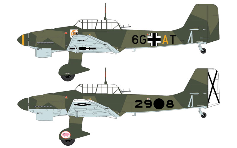 ユンカース Ju87B-1 スツーカ プラモデル (エアフィックス 1/72 ミリタリーエアクラフト No.A03087) 商品画像_2