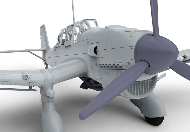 ユンカース Ju87B-1 スツーカ プラモデル (エアフィックス 1/72 ミリタリーエアクラフト No.A03087) 商品画像_3