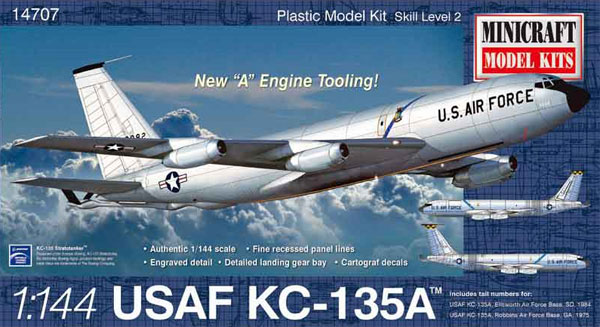 アメリカ空軍 KC-135A プラモデル (ミニクラフト 1/144 軍用機プラスチックモデルキット No.14707) 商品画像