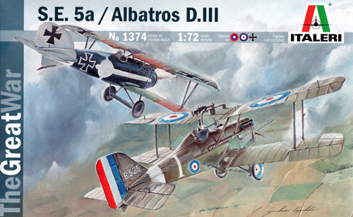 RAF S.E.5a / アルバトロス D.3 プラモデル (イタレリ 1/72 航空機シリーズ No.1374) 商品画像