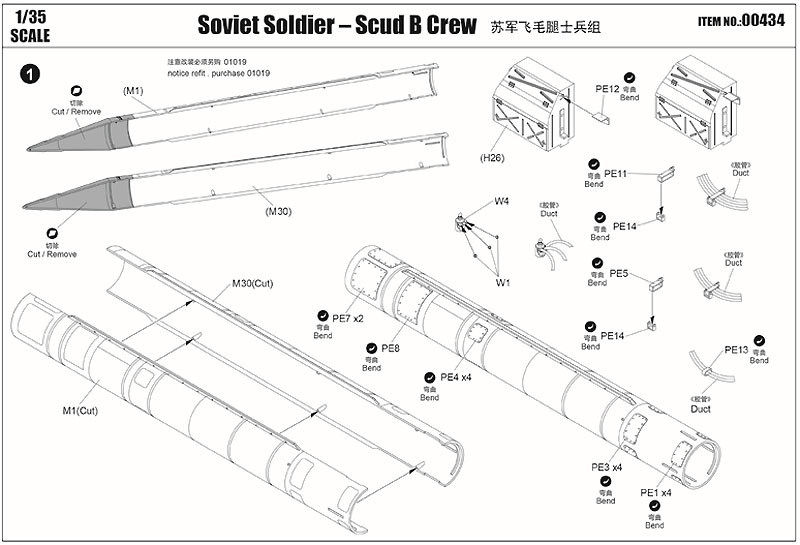 ソビエト スカッドB 兵員セット プラモデル (トランペッター 1/35 AFVシリーズ No.00434) 商品画像_2