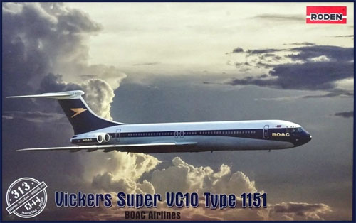 ビッカース スーパー VC10 Type1151 英国海外航空 プラモデル (ローデン 1/144 エアクラフト No.313) 商品画像