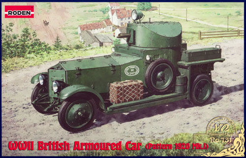 イギリス ロールスロイス装甲車 Mk.1 1920年型 プラモデル (ローデン 1/72 AFV MODEL KIT No.731) 商品画像
