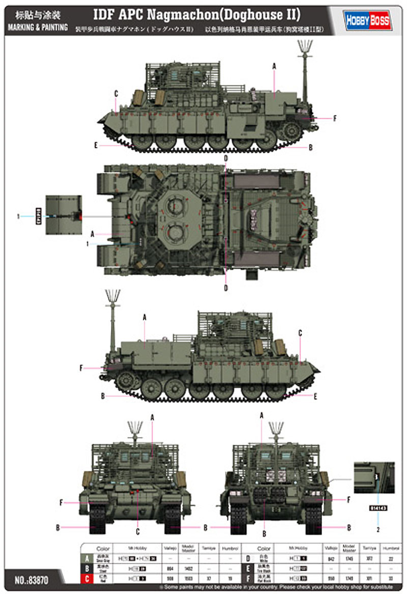 装甲歩兵戦闘車 ナグマホン (ドッグハウス 2) プラモデル (ホビーボス 1/35 ファイティングビークル シリーズ No.83870) 商品画像_1