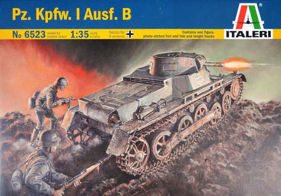 ドイツ 1号戦車 B型 プラモデル (イタレリ 1/35 ミリタリーシリーズ No.6523) 商品画像