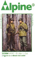 アルパイン 1/35 フィギュア WW2 アメリカ軍 歩兵 防寒着セット (2体セット)