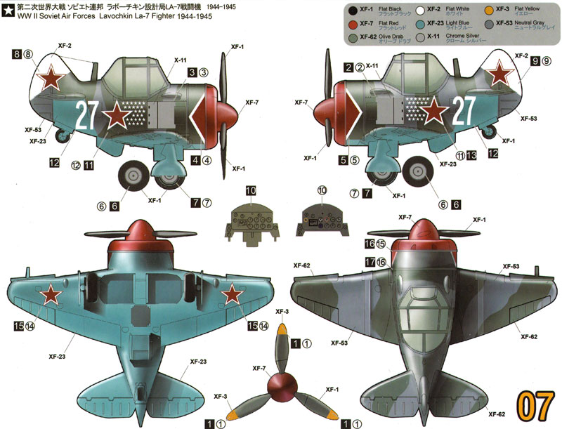 ラボーチキン La-7 (WW2 ソビエト軍) プラモデル (タイガーモデル キュート No.TM-107) 商品画像_2