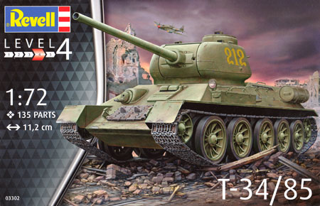 T-34/85 プラモデル (Revell 1/72　ミリタリー No.03302) 商品画像