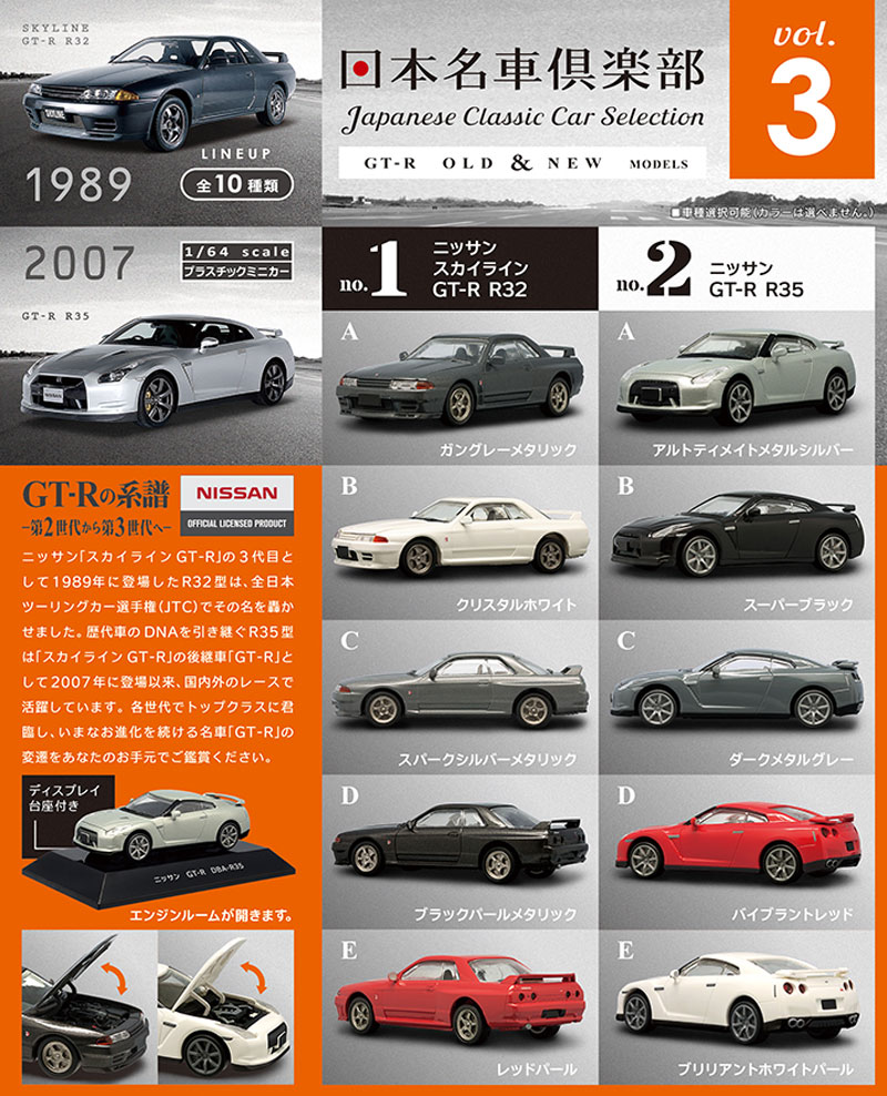 日本名車倶楽部 3 (1BOX) ミニカー (エフトイズ 日本名車倶楽部 No.Vol.003) 商品画像_1