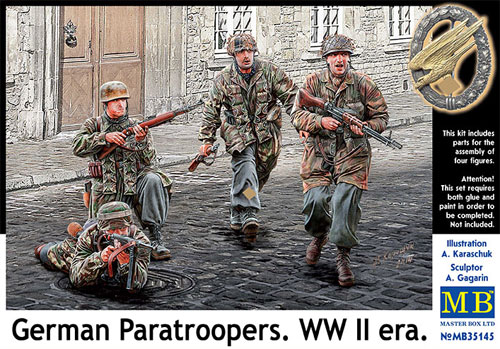 マスターボックス WW2 ドイツ 降下猟兵 (WW2 初期) 1/35 ミリタリー