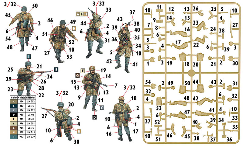 WW2 ドイツ 降下猟兵 (WW2 初期) プラモデル (マスターボックス 1/35 ミリタリーミニチュア No.MB35145) 商品画像_1